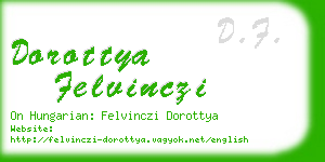 dorottya felvinczi business card